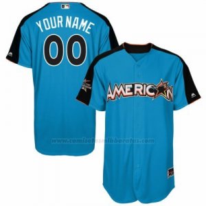 Camiseta Beisbol Hombre American League 2017 MLB All-Star Game Personalizada Azul