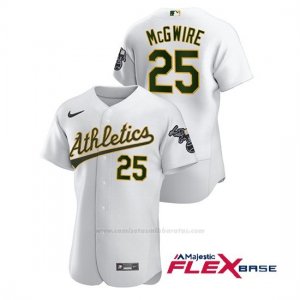 Camiseta Beisbol Hombre Oakland Athletics Mark Mcgwire Autentico Nike Blanco