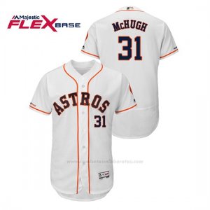 Camiseta Beisbol Hombre Houston Astros Collin Mchugh 150th Aniversario Patch Flex Base Blanco