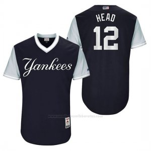 Camiseta Beisbol Hombre New York Yankees 2017 Little League World Series Chase Headley Azul