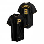 Camiseta Beisbol Hombre Pittsburgh Pirates Willie Stargell Replica Alterno Negro