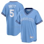 Camiseta Beisbol Hombre Kansas City Royals George Brett Road Cooperstown Collection Azul