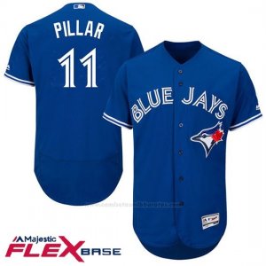 Camiseta Beisbol Hombre Toronto Blue Jays Kevin Pillar Autentico Coleccion Flex Base Royal
