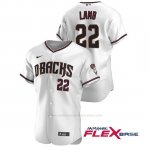 Camiseta Beisbol Hombre Arizona Diamondbacks Jake Lamb Autentico 2020 Primera Blanco Rojo