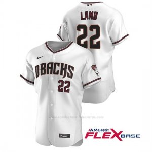 Camiseta Beisbol Hombre Arizona Diamondbacks Jake Lamb Autentico 2020 Primera Blanco Rojo