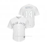 Camiseta Beisbol Hombre Toronto Blue Jays Justin Smoak 2019 Players Weekend Replica Blanco