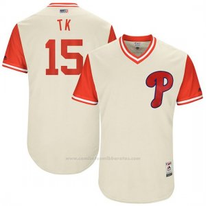 Camiseta Beisbol Hombre Philadelphia Phillies 2017 Little League World Series Ty Kelly Tan