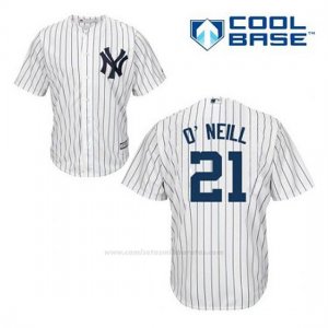 Camiseta Beisbol Hombre New York Yankees Paul O'neill 21 Blanco 1ª Cool Base