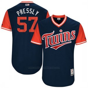 Camiseta Beisbol Hombre Minnesota Twins 2017 Little League World Series Ryan Pressly Azul