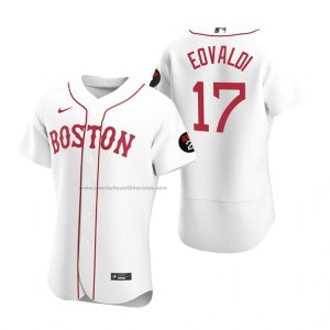 Camiseta Beisbol Hombre Boston Red Sox Nathan Eovaldi Autentico Blanco2