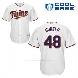 Camiseta Beisbol Hombre Minnesota Twins Torii Hunter 48 Blanco 1ª Cool Base