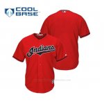 Camiseta Beisbol Hombre Cleveland Indians 2019 Cool Base Majestic Alternato Personalizada Rojo