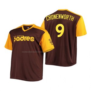Camiseta Beisbol Hombre San Diego Padres Jake Cronenworth Replica Cooperstown Marron
