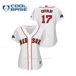 Camiseta Beisbol Mujer Boston Red Sox Nathan Eovaldi 2019 Gold Program Cool Base Blanco