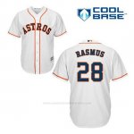 Camiseta Beisbol Hombre Houston Astros Colby Rasmus 28 Blanco 1ª Cool Base