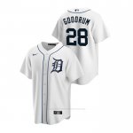 Camiseta Beisbol Hombre Detroit Tigers Niko Goodrum Replica Primera Blanco