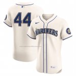 Camiseta Beisbol Hombre Seattle Mariners Julio Rodriguez Alterno 2 Elite Crema
