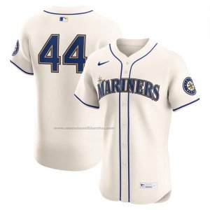 Camiseta Beisbol Hombre Seattle Mariners Julio Rodriguez Alterno 2 Elite Crema