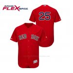 Camiseta Beisbol Hombre Boston Red Sox Steve Pearce 150th Aniversario Patch Autentico Flex Base Rojo
