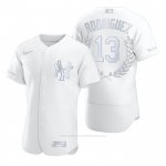 Camiseta Beisbol Hombre New York Yankees Alex Rodriguez Award Collection AL MVP Blanco