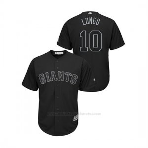 Camiseta Beisbol Hombre San Francisco Giants Evan Longoria 2019 Players Weekend Replica Negro