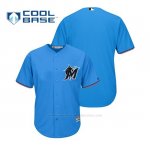 Camiseta Beisbol Hombre Miami Marlins Cool Base Majestic Personalizada 2019 Azul