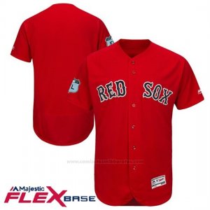 Camiseta Beisbol Hombre Boston Red Sox Scarlet 2017 Entrenamiento de Primavera Flex Base