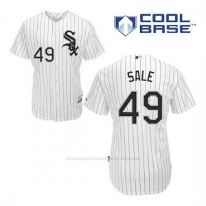 Camiseta Beisbol Hombre Chicago White Sox 49 Chris Sale Blanco 1ª Cool Base
