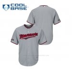 Camiseta Beisbol Hombre Minnesota Twins 2019 Postseason Cool Base Gris