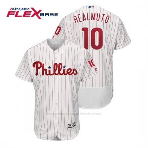 Camiseta Beisbol Hombre Philadelphia Phillies J.t. Realmuto Flex Base Autentico Collezione Home Blanco
