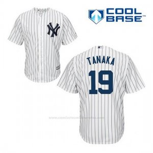 Camiseta Beisbol Hombre New York Yankees Masahiro Tanaka 19 Blanco 1ª Cool Base