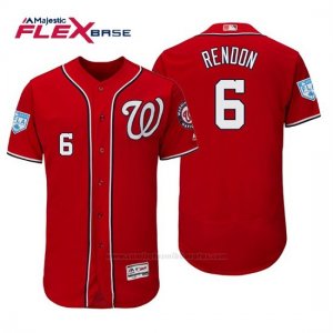 Camiseta Beisbol Hombre Washington Nationals Anthony Rendon Flex Base Entrenamiento de Primavera 2019 Rojo