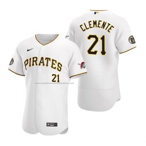 Camiseta Beisbol Hombre Pittsburgh Pirates Roberto Clemente Day Autentico Blanco