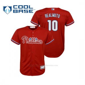 Camiseta Beisbol Nino Philadelphia Phillies J.t. Realmuto Cool Base Replica Alternato Rojo