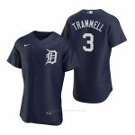 Camiseta Beisbol Hombre Detroit Tigers Alan Trammell Autentico 2020 Alterno Azul