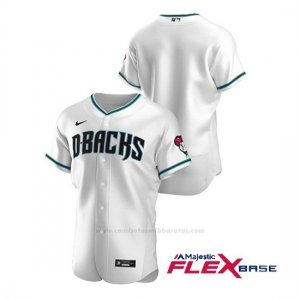 Camiseta Beisbol Hombre Arizona Diamondbacks Autentico Alternato Blanco Verde