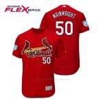Camiseta Beisbol Hombre St. Louis Cardinals Adam Wainwright Flex Base Entrenamiento de Primavera 2019 Rojo