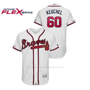 Camiseta Beisbol Hombre Atlanta Braves Dallas Keuchel Flex Base Autentico Collezione Primera Blanco