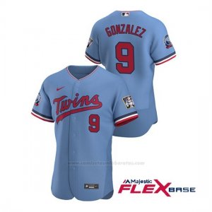 Camiseta Beisbol Hombre Minnesota Twins Marwin Gonzalez Autentico 2020 Alternato Azul