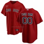 Camiseta Beisbol Hombre Boston Red Sox Alterno Replica Personalizada Rojo