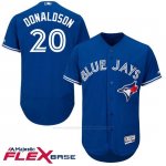 Camiseta Beisbol Hombre Toronto Blue Jays Josh Donaldson Azul Flex Base Autentico Coleccion
