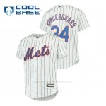 Camiseta Beisbol Nino New York Mets Noah Syndergaard Cool Base Replica Blanco