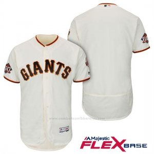 Camiseta Beisbol Hombre San Francisco Giants Ivory 1ª On Field 60th Season Flex Base