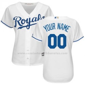 Camiseta Mujer Kansas City Royals Personalizada Blanco