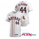 Camiseta Beisbol Hombre Houston Astros Yordan Alvarez Autentico Nike Blanco