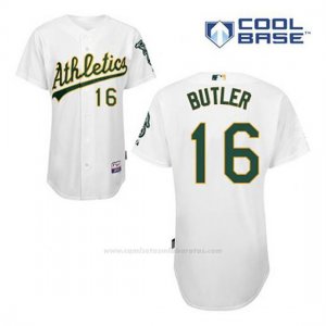 Camiseta Beisbol Hombre Oakland Athletics Billy Butler 16 Blanco 1ª Cool Base