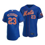 Camiseta Beisbol Hombre New York Mets David Peterson Alterno Autentico Azul