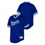 Camiseta Beisbol Hombre Kansas City Royals Cooperstown Collection Mesh Wordmark V-Neck Azul