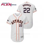 Camiseta Beisbol Hombre Houston Astros Josh Reddick 2019 Postseason Flex Base Blanco