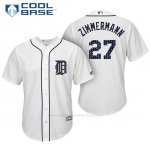 Camiseta Beisbol Hombre Detroit Tigers 2017 Estrellas y Rayas Jordan Zimmermann Blanco Cool Base